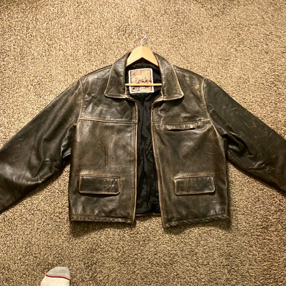 Genuine leather M Julian bomber jacket original price $400 bought on Melrose